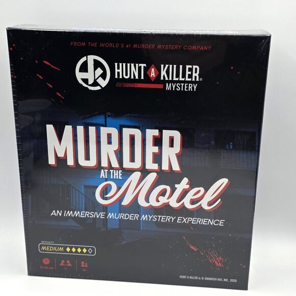 Murder At The Motel Hunt A Killer Mystery Board Game Immersive NEW Sealed - Picture 1 of 8